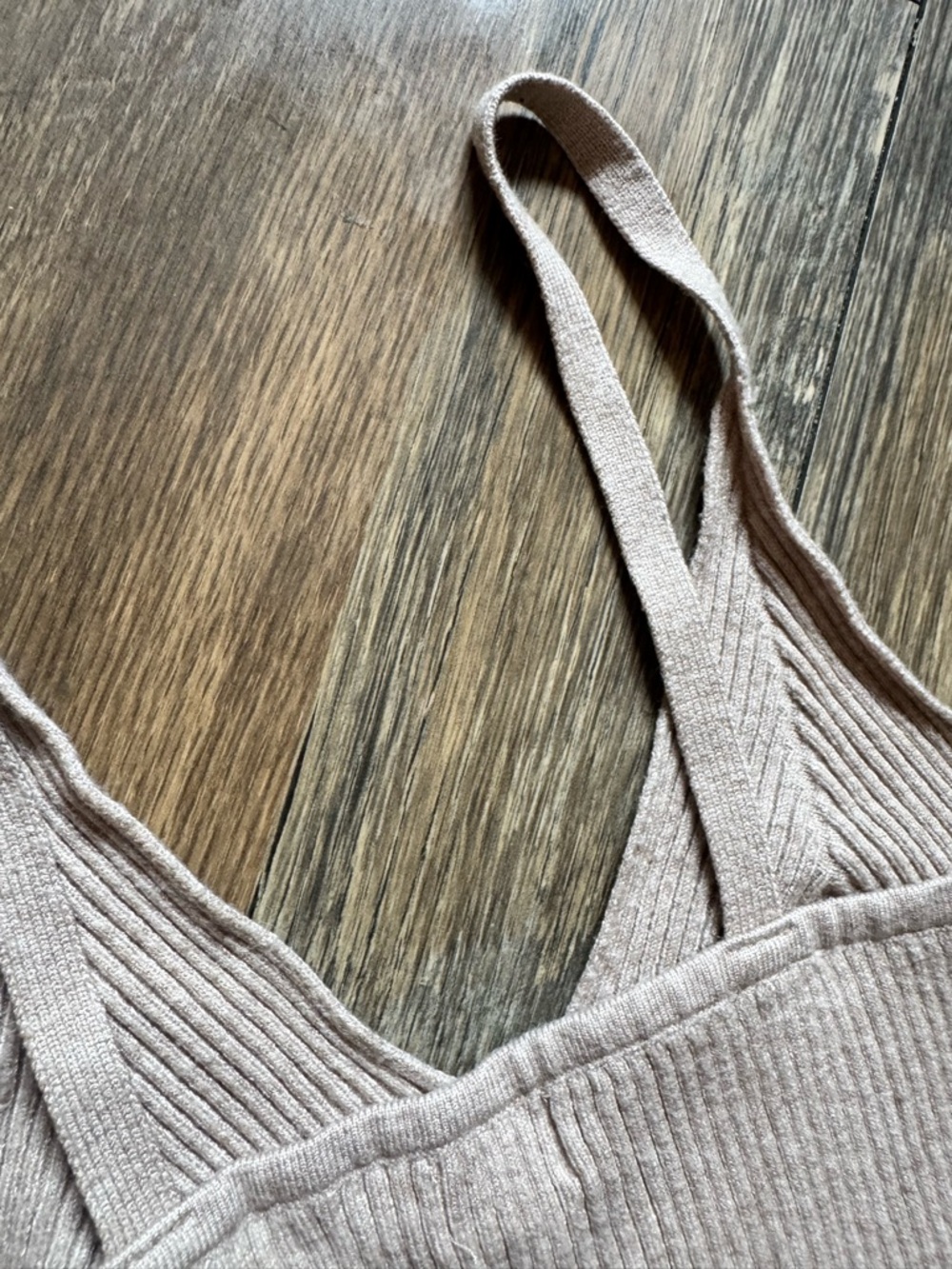 Garage Beige Ribbed Knit Tank - Picture 7 of 8